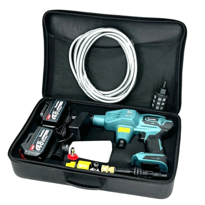 Аккумуляторная бесщеточная мойка Makita Hw33 ( 48V 6Ah 40 бар) Ручная автомойка Макита с 2 АКБ портативная
