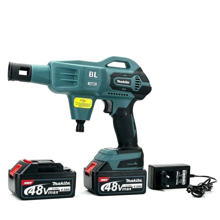 Аккумуляторная бесщеточная мойка Makita Hw33 ( 48V 6Ah 40 бар) Ручная автомойка Макита с 2 АКБ портативная