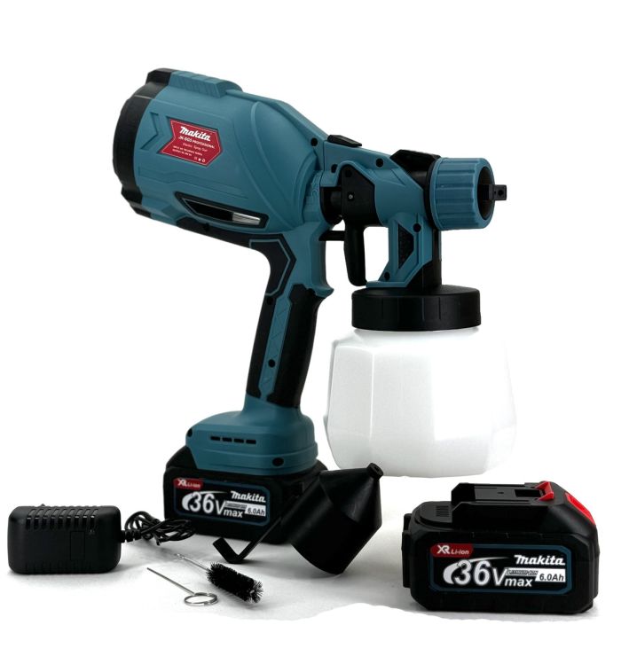 Акумуляторний фарборозпилювач Makita JK-SG5 PROFESSIONAL (36V, 6 Ah) Фарборозпилювач Макіта з 2 АКБ в комплекті