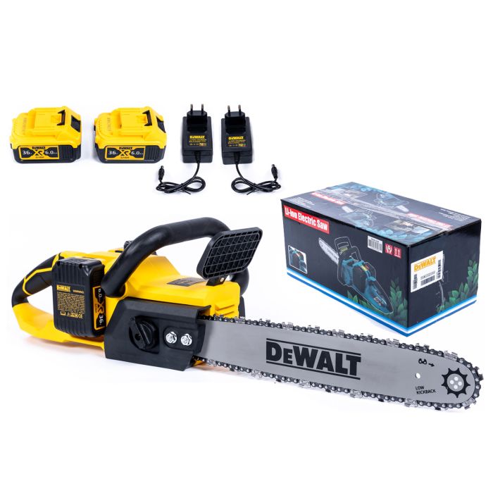 Акумуляторна пила DeWalt DCM575N (36 V, 6 Ah, шина 40 см) Безщіткова пила Деволт із двома АКБ 40 см для дров