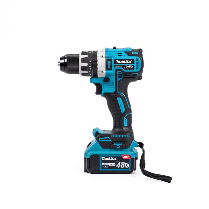 Аккумуляторный бесщеточный шуруповерт Makita DHP501RTE (48V, 6Ah) Шуруповерт ударный Макита 13 мм с насадками в кейсе