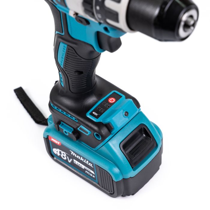 Аккумуляторный бесщеточный шуруповерт Makita DHP501RTE (48V, 6Ah) Шуруповерт ударный Макита 13 мм с насадками в кейсе