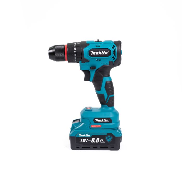 Ударный аккумуляторный шуруповерт Makita DDF335Z (36V, 6Ah) Шуруповерт бесщеточный Макита патрон 10мм + 2 АКБ + оснастка