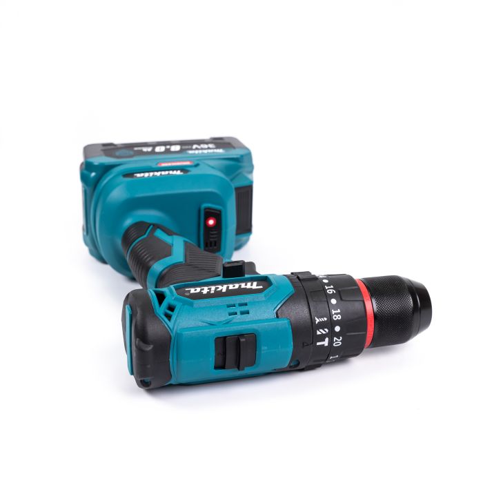 Ударный аккумуляторный шуруповерт Makita DDF335Z (36V, 6Ah) Шуруповерт бесщеточный Макита патрон 10мм + 2 АКБ + оснастка