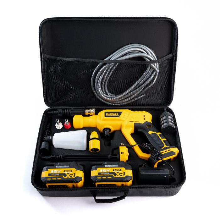 Аккумуляторная бесщеточная мойка DeWalt DCPW1012B ( 36V 6Ah 40 бар) Ручная автомойка Девольт с дисплеем
