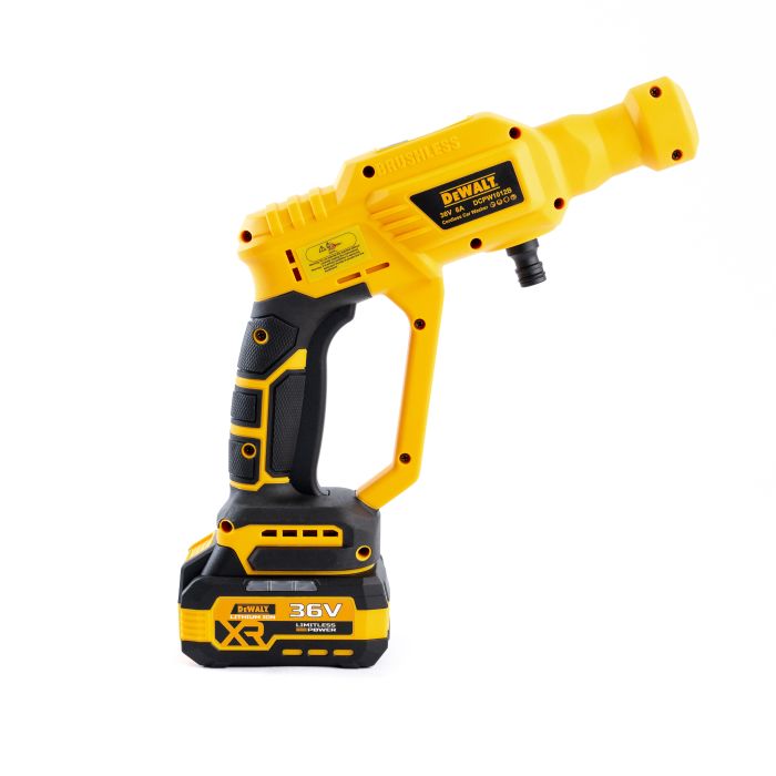 Аккумуляторная бесщеточная мойка DeWalt DCPW1012B ( 36V 6Ah 40 бар) Ручная автомойка Девольт с дисплеем