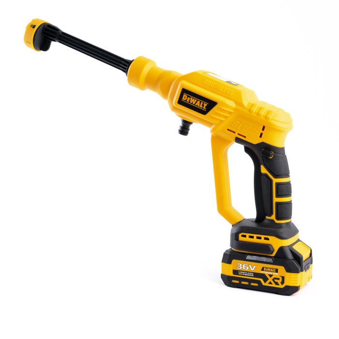 Аккумуляторная бесщеточная мойка DeWalt DCPW1012B ( 36V 6Ah 40 бар) Ручная автомойка Девольт с дисплеем