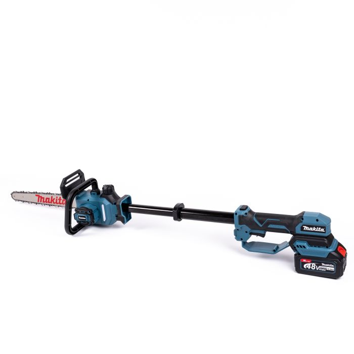 Телескопическая аккумуляторная пила Makita UC020GT (48V, 6Ah) Бесщеточный АКБ высоторез Макита шина 30см для веток и дров