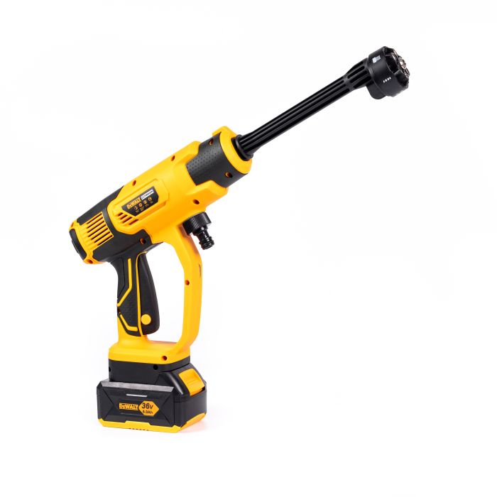 Акумуляторна міні-мийка DeWalt DCPW60 (36V, 6Ah 40 бар) Безщіткова ручна АКБ мийка Деволт для автомобіля