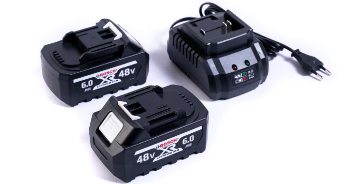 Аккумуляторная бесщеточная пила Bosch GSR280W (48V 6Ah) АКБ цепная пила Бош 30 см с подачей смазки