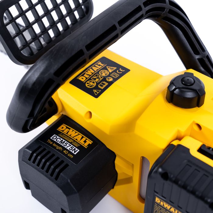 Акумуляторна пила DeWalt DCM575N (36 V, 6 Ah, шина 40 см) Безщіткова пила Деволт із двома АКБ 40 см для дров
