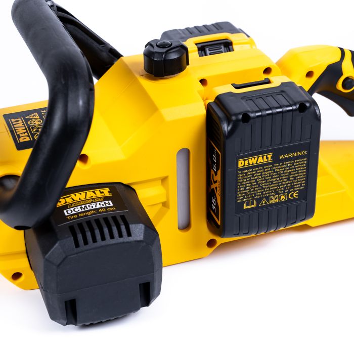 Акумуляторна пила DeWalt DCM575N (36 V, 6 Ah, шина 40 см) Безщіткова пила Деволт із двома АКБ 40 см для дров