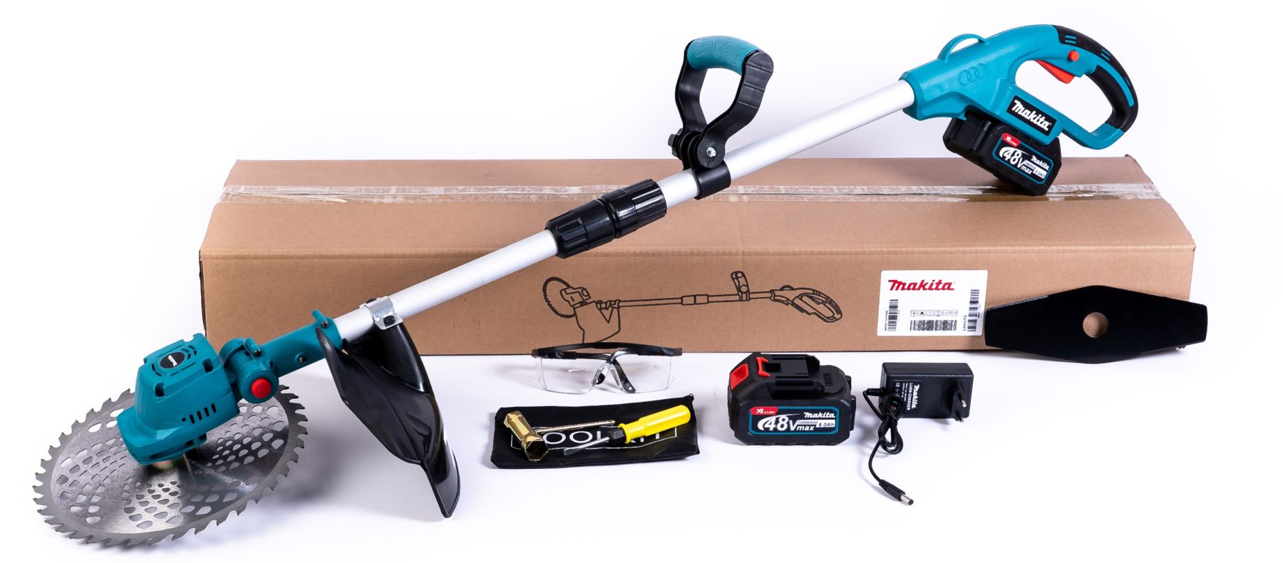 Коса акумуляторна безщіткова Makita DUR365ZLX (48V 6Ah) АКБ тример