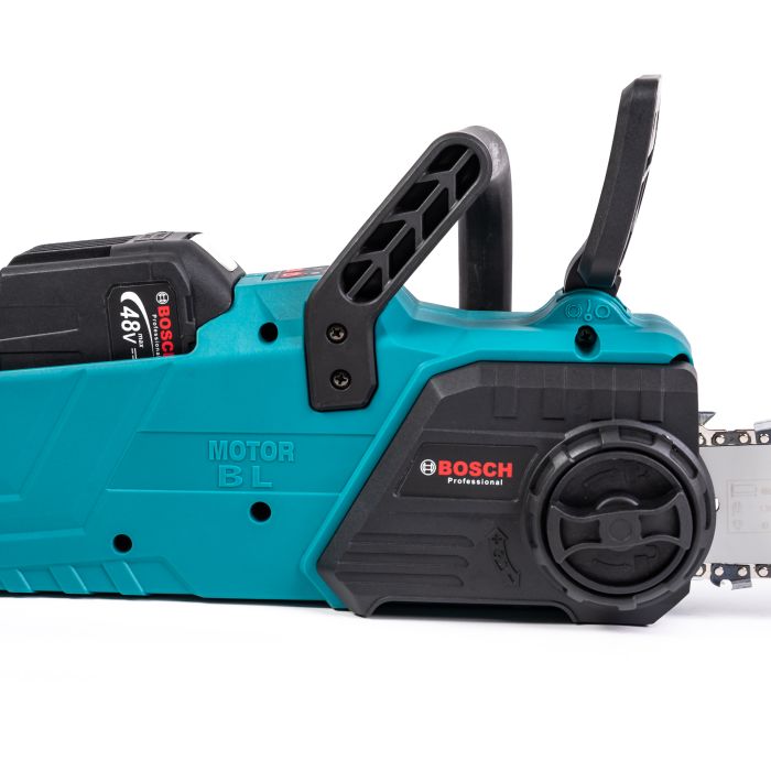 Безщіткова акумуляторна пила Bosch GSR340iW (48V, 12 Ah) Ланцюгова АКБ пила Бош з шиною 45 см для дров