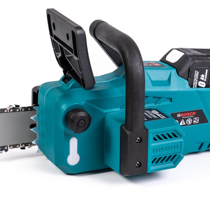 Безщіткова акумуляторна пила Bosch GSR340iW (48V, 12 Ah) Ланцюгова АКБ пила Бош з шиною 45 см для дров