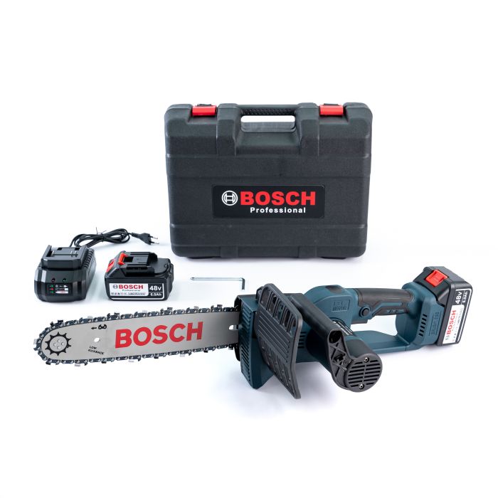 Аккумуляторная бесщеточная пила Bosch UniversalChain 48 (48V 6Ah) АКБ цепная пила Бош 30см с подачей смазки