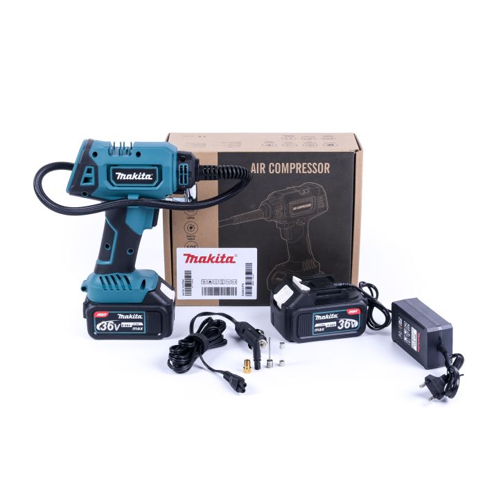 Автомобільний компресор Makita DMP185Z (36V, 6Ah) Безщітковий акумуляторний компресор Макіта для авто 12V