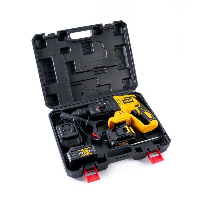 Безщітковий акумуляторний перфоратор DeWalt DCD900B (36V, 6 AH) Трирежимний перфоратор Деволт з 2 АКБ