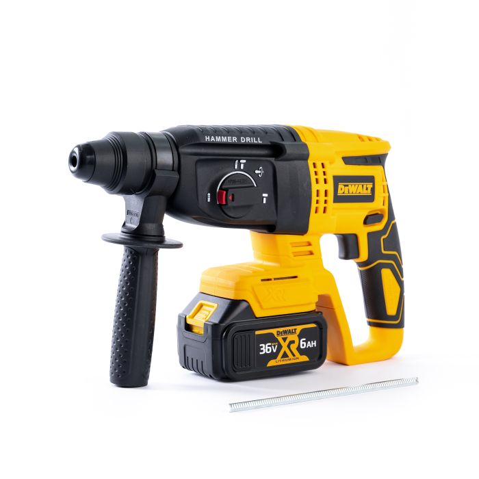 Безщітковий акумуляторний перфоратор DeWalt DCD900B (36V, 6 AH) Трирежимний перфоратор Деволт з 2 АКБ