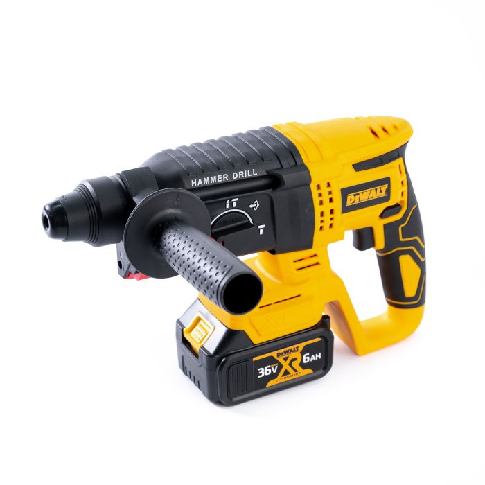 Безщітковий акумуляторний перфоратор DeWalt DCD900B (36V, 6 AH) Трирежимний перфоратор Деволт з 2 АКБ