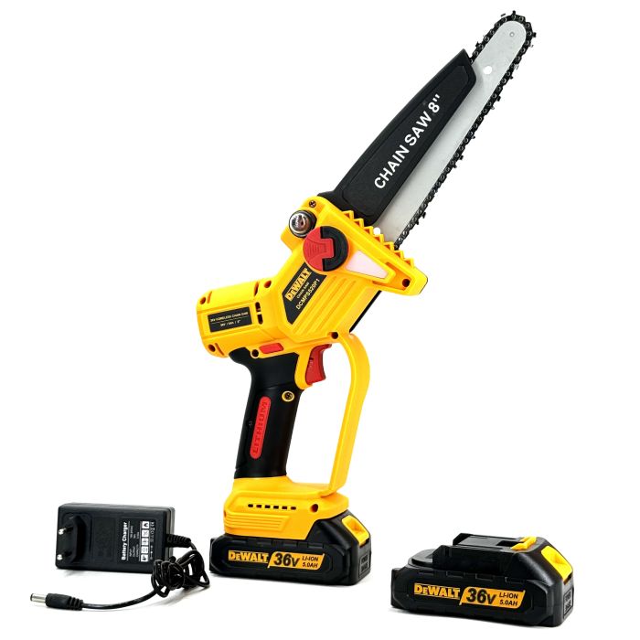Бесщеточная аккумуляторная мини-пила DeWalt DCMPS520P1 (36V,5AH) 20см Пила девольт с автоматической смазкой