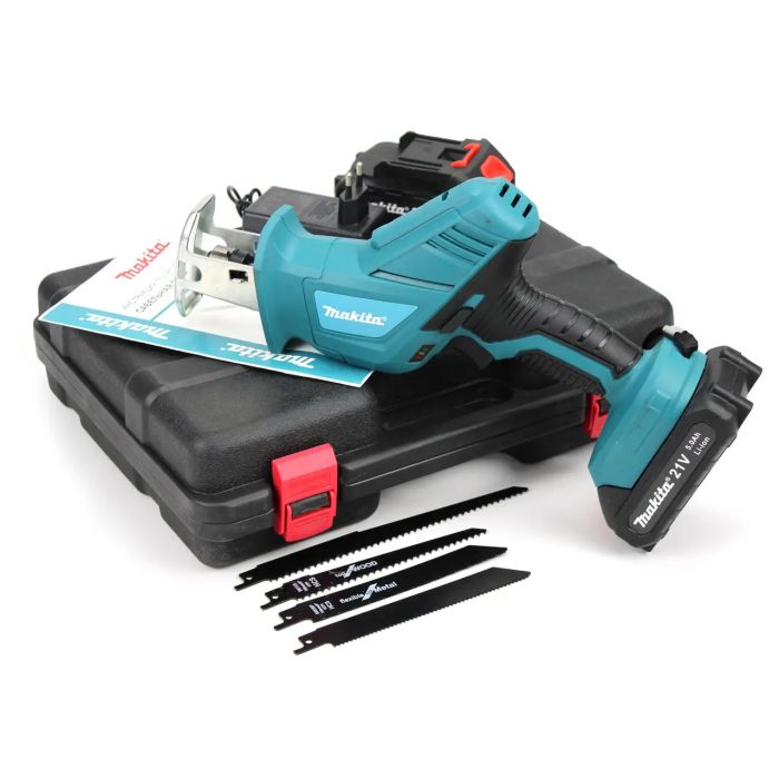 Аккумуляторная сабельная пила Makita JR-180 (21V 5.0Ah). АКБ ножовка Макита