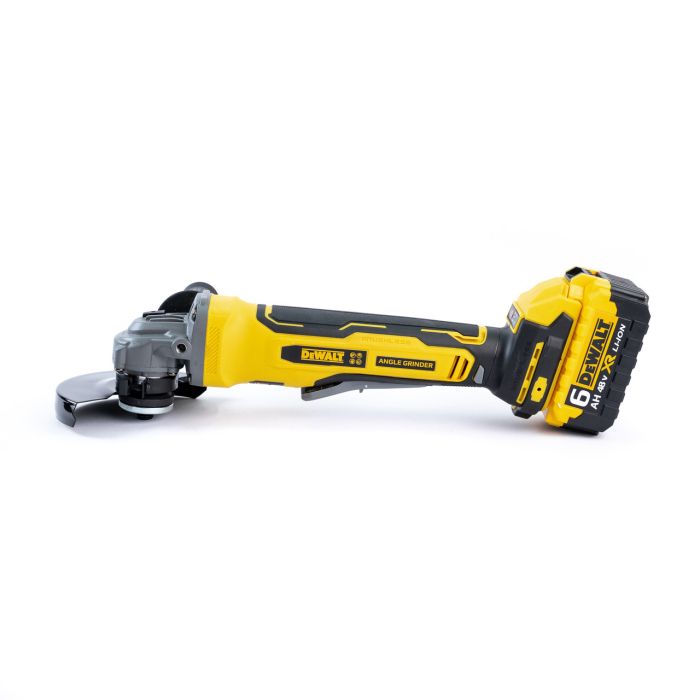 Аккумуляторная бесщеточная болгарка DeWalt DCG413 (48V, 6Ah) Угловая шлифмашина Деволт 125 мм для дерева и металла