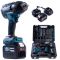 Аккумуляторный бесщеточный ударный гайковерт Makita TW001GD 800Hm (48V,9Ah) с набором головок Макита
