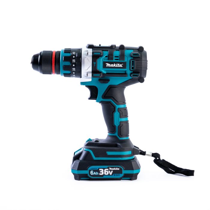 Ударний безщітковий акумуляторний дриль-шуруповерт Makita DTW 488 (36V, 6 AH) Макіта з металом патроном 13 мм 