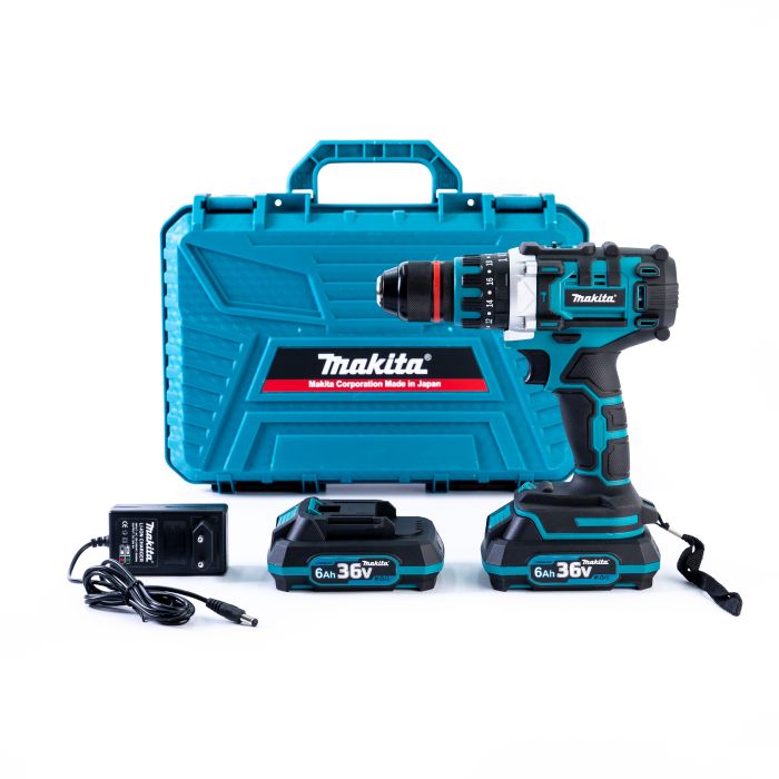 Ударний безщітковий акумуляторний дриль-шуруповерт Makita DTW 488 (36V, 6 AH) Макіта з металом патроном 13 мм 