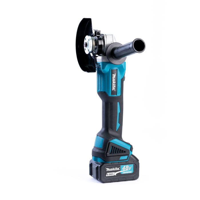Бесщеточная аккумуляторная болгарка Makita DGA554ZL (48V, 6 А/ч) Угловая шлифмашина Макита с двумя АКБ