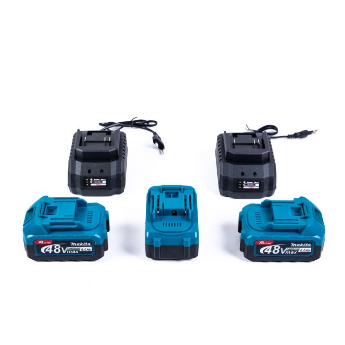 Комплект акумуляторний 5в1 Makita 48V (Гайковерт + Шуруповерт + УШМ + Перфоратор + Циркулярка) Набір Макіта + 3 АКБ